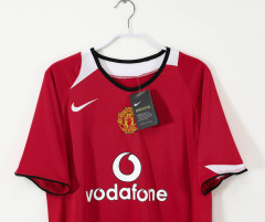 Manchester United Home 2004/06 Retro Football Jersey Sports Shirt