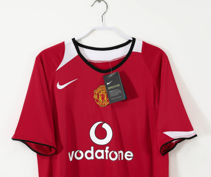 Manchester United Home 2004/06 Retro Football Jersey Sports Shirt