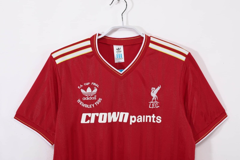 Liverpool home 1986/87 Retro Football Jersey Sports Shirt