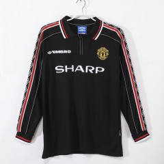Manchester United away Long sleeve Retro 98/99 Football Team Shirt Jersey Sports Shirt