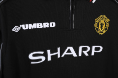 Manchester United away Long sleeve Retro 98/99 Football Team Shirt Jersey Sports Shirt