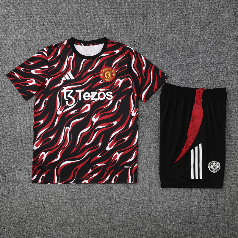 Manchester United Short sleeve training kit 25/26 New Season Football Jersey Sports Shirt