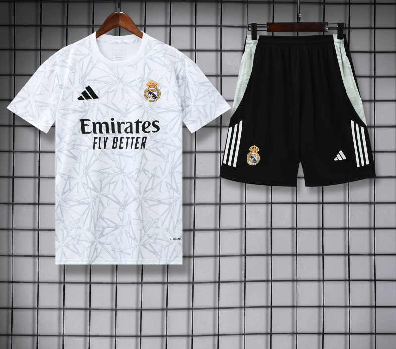 Real Madrid Short sleeve training kit 25/26 New Season Football Jersey Sports Shirt