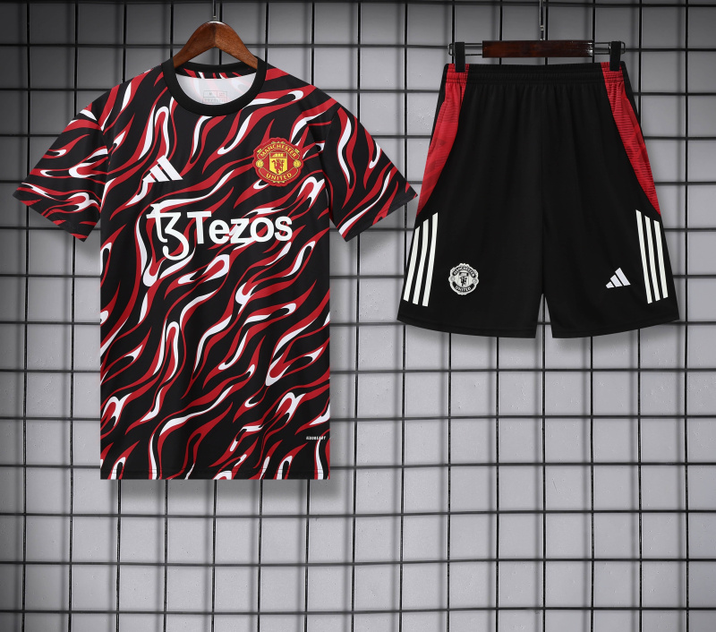 Manchester United Short sleeve training kit 25/26 New Season Football Jersey Sports Shirt