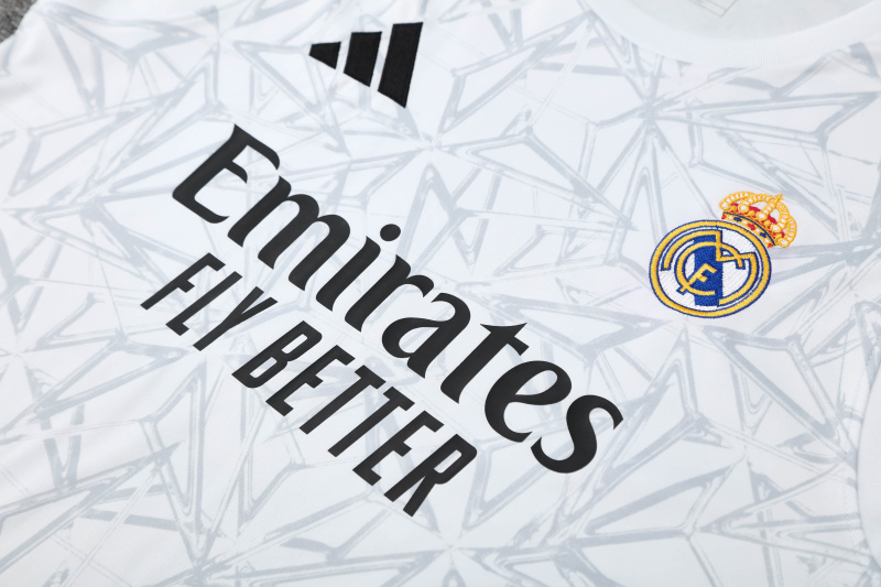 Real Madrid Short sleeve training kit 25/26 New Season Football Jersey Sports Shirt