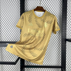 Real Madrid Training Gold 25/26 new season Football Jersey Sports shirt