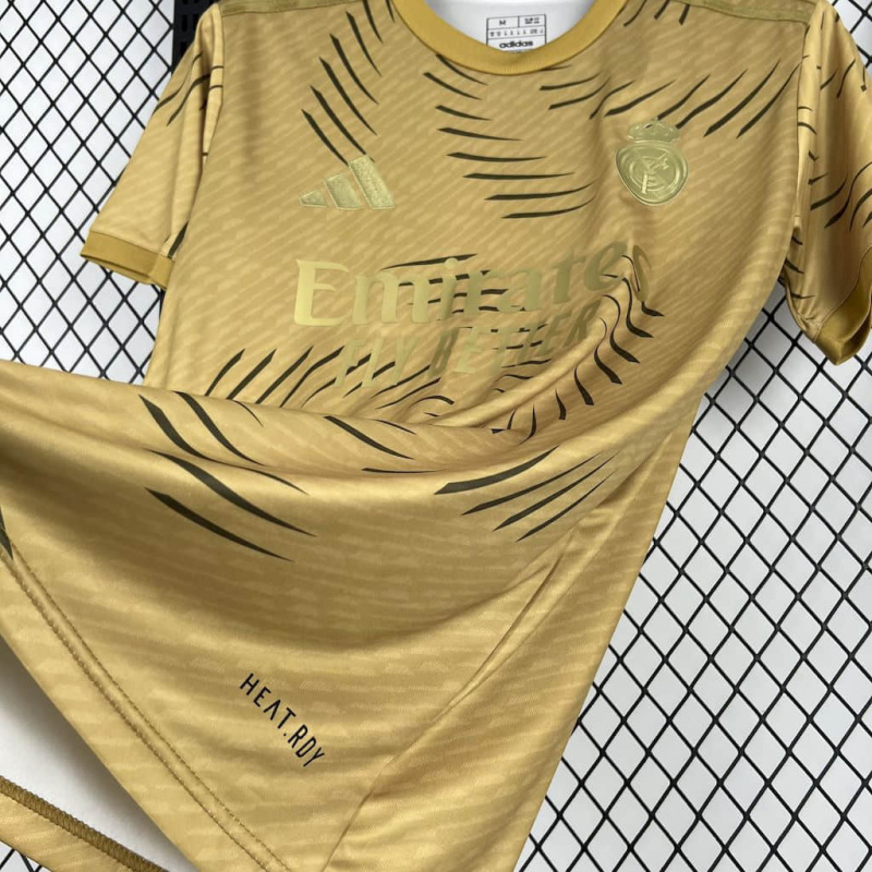 Real Madrid Training Gold 25/26 new season Football Jersey Sports shirt
