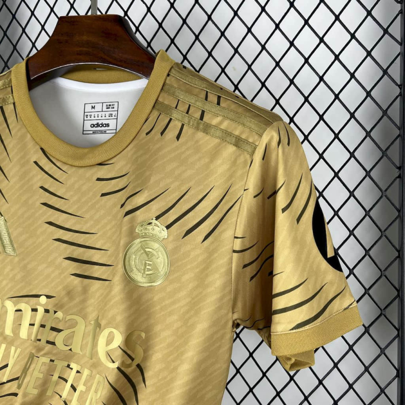 Real Madrid Training Gold 25/26 new season Football Jersey Sports shirt