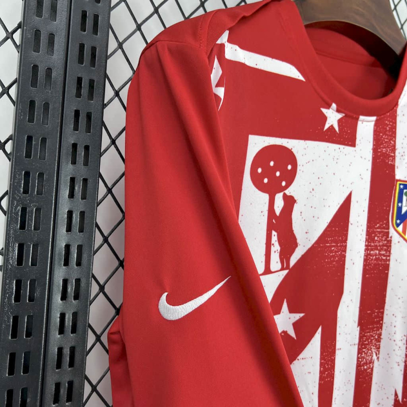 Atletico Madrid Pre-Match training Long Sleeve  25/26 new season Football Jersey Sports shirt