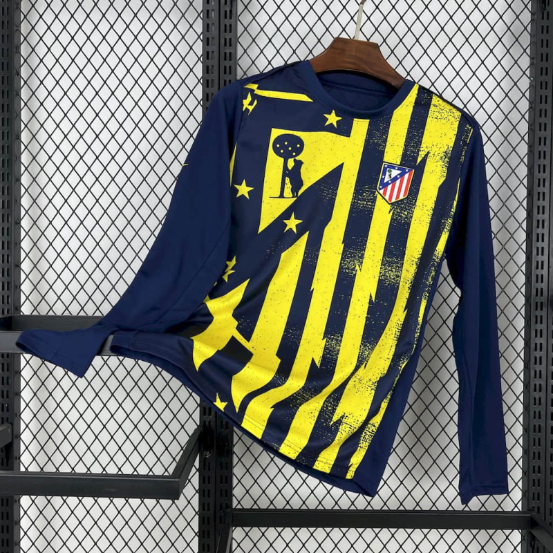 Atletico Madrid Pre-Match training Long Sleeve 25/26 new season Football Jersey Sports shirt