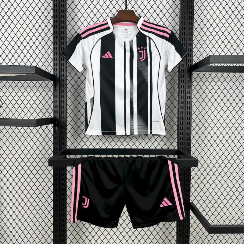 Kids Kit Juventus home 25/26 New Season Football Jersey Sports Shirt