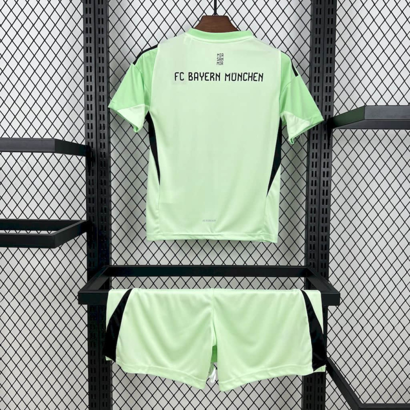 Kids Kit Bayern Munich Blackn Goalkeeper 2025/2026 new season Football Jersey Sports shirt