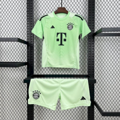 Kids Kit Bayern Munich Blackn Goalkeeper 2025/2026 new season Football Jersey Sports shirt