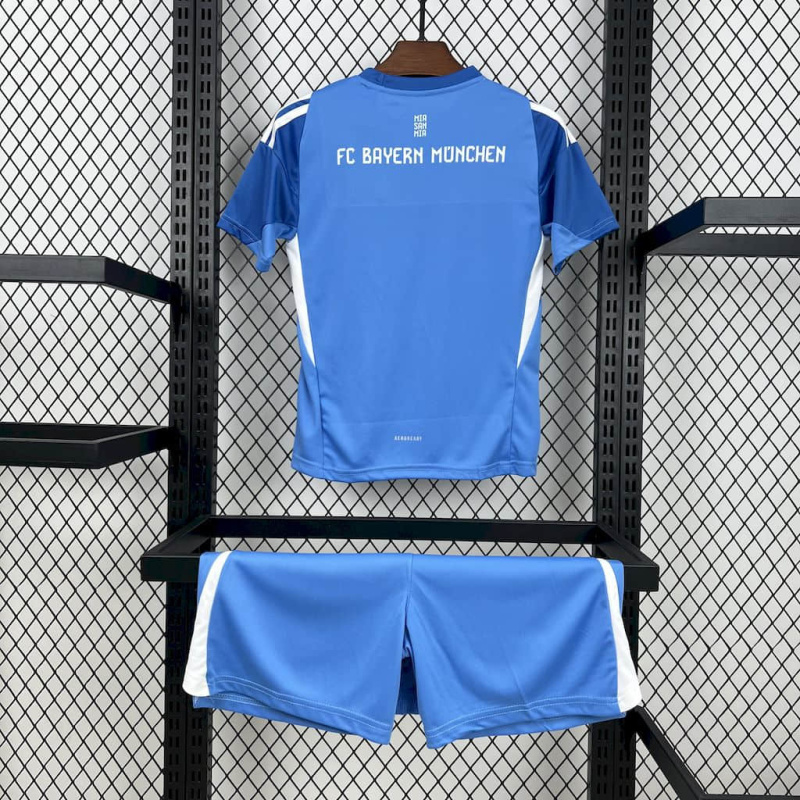 Kids Kit Bayern Munich Blackn Goalkeeper 2025/2026 new season Football Jersey Sports shirt
