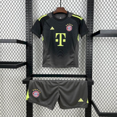 Kids Kit Bayern Munich Blackn Goalkeeper 25/26 new season Football Jersey Sports shirt