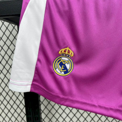 Kids Kit Real Madrid Purple goalkeeper 2025/2026 new season Football Jersey Sports shirt