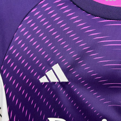 Kids Kit Real Madrid Purple goalkeeper 2025/2026 new season Football Jersey Sports shirt
