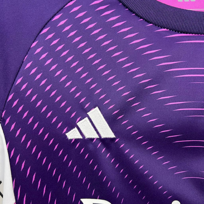 Kids Kit Real Madrid Purple goalkeeper 2025/2026 new season Football Jersey Sports shirt