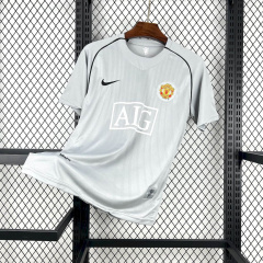 Retro Manchester United Grey Goalkeepe  2007/08 season Football Jersey Sports shirt