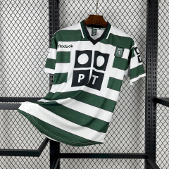 Retro Sporting Lisbon Home 2000/01 season Football Jersey Sports shirt