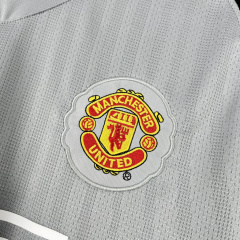 Retro Manchester United Grey Goalkeepe  2007/08 season Football Jersey Sports shirt
