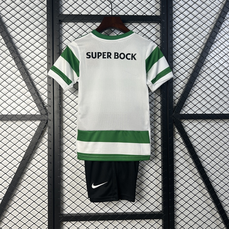 KIDS Sporting Lisbon Home 25/26 new season Football Jersey Sports shirt