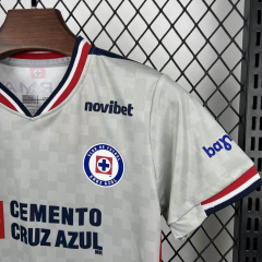 Kids Kit CDSyC Cruz Azul Away 2025/2026 New Season Football Jersey Sports Shirt
