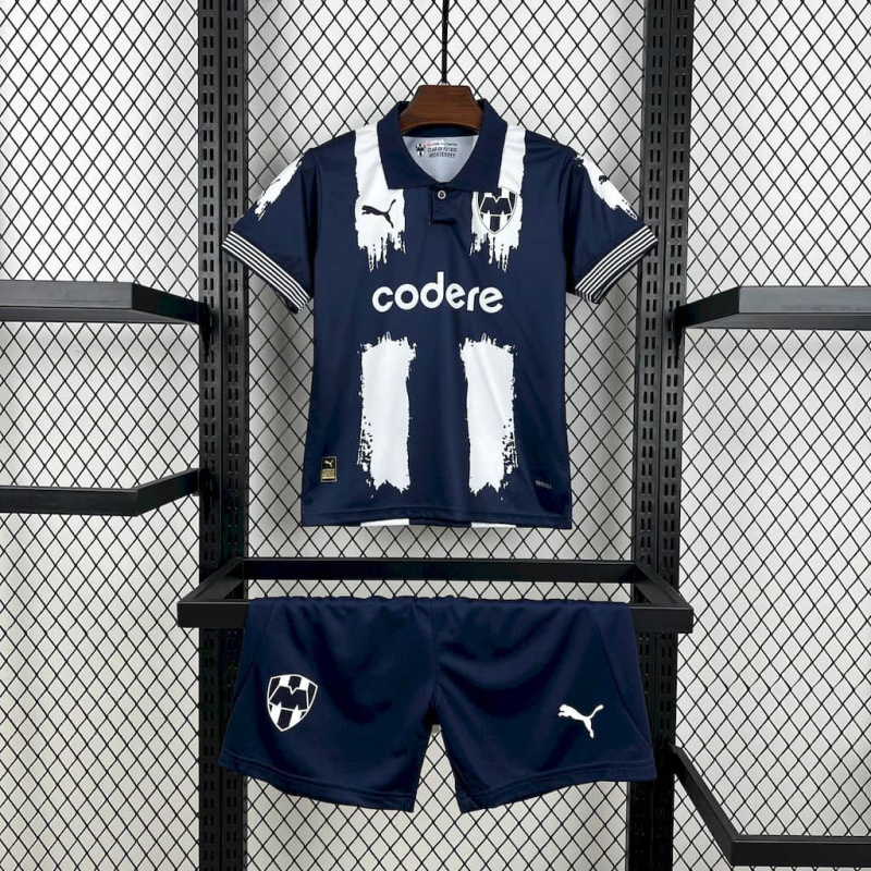 Kids Kit Monterrey Home 2025/2026 New Season Football Jersey Sports Shirt