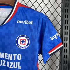 Kids Kit CDSyC Cruz Azul Home 2025/2026 New Season Football Jersey Sports Shirt