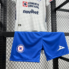 Kids Kit CDSyC Cruz Azul Away 2025/2026 New Season Football Jersey Sports Shirt