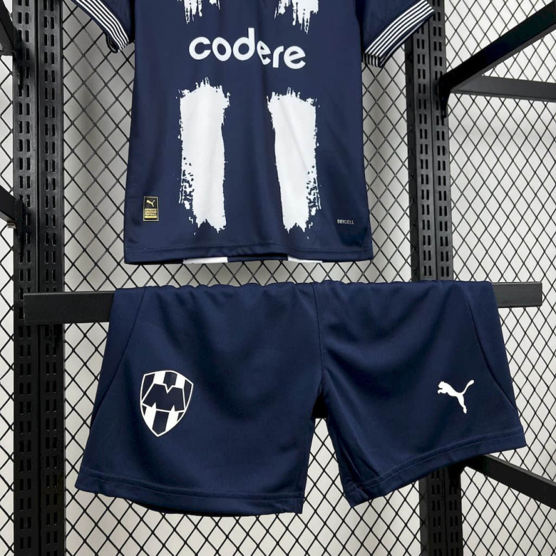 Kids Kit Monterrey Home 2025/2026 New Season Football Jersey Sports Shirt