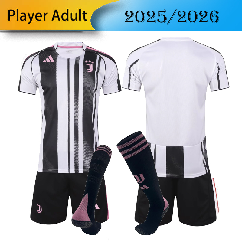player Juventus Home 2025/2026 shirt+shorts+socks kit Football team shirt Jersey