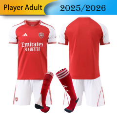 player Arsenal Home 2025/2026 shirt+shorts+socks kit Football team shirt Jersey