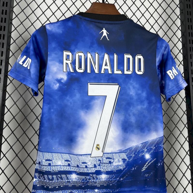 Kids Kit Real Madrid Cristiano Ronaldo 2025/2026 New Season Football Jersey Sports Shirt