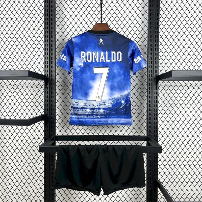 Kids Kit Real Madrid Cristiano Ronaldo 2025/2026 New Season Football Jersey Sports Shirt
