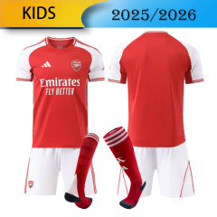 KIDS Arsenal Home 2025/2026 shirt+shorts+socks kit Football team shirt Jersey