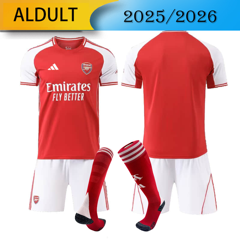 Arsenal Home 2025/2026 shirt+shorts+socks kit Football team shirt Jersey