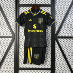 KIDS Manchester United Away 2025/2026 New Season Football Jersey Sports Shirt