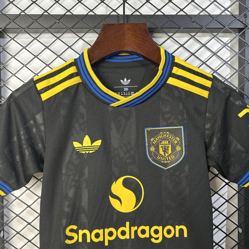 KIDS Manchester United Away 2025/2026 New Season Football Jersey Sports Shirt