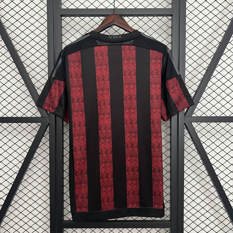 Retro AC Milan Home 15/16 Season Football Jersey Sports Shirt