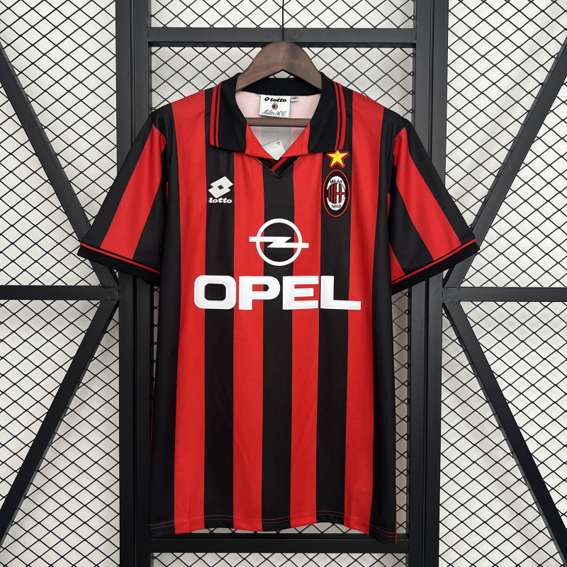Retro AC Milan Home 97/98 Season Football Jersey Sports Shirt