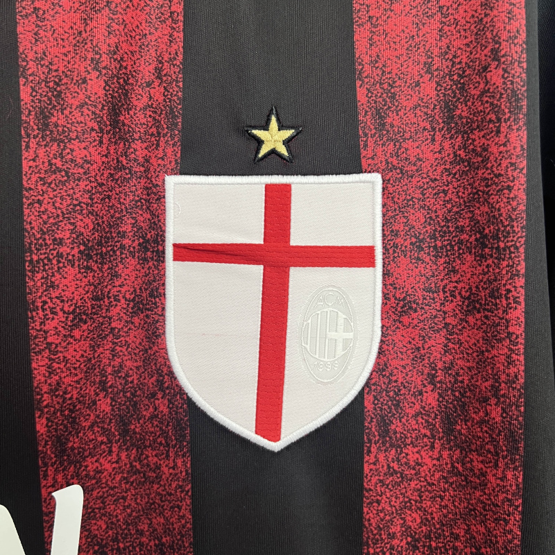 Retro AC Milan Home 15/16 Season Football Jersey Sports Shirt