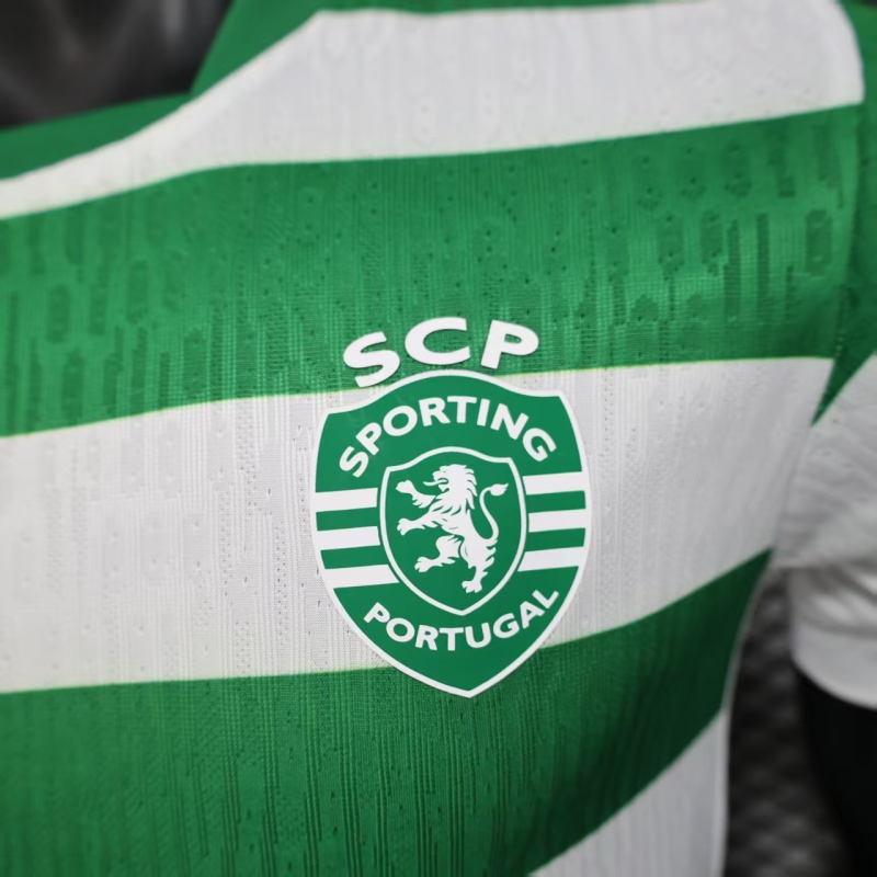 Player Sporting Lisbon Home 2025/2026 New Season Football Jersey Sports Shirt