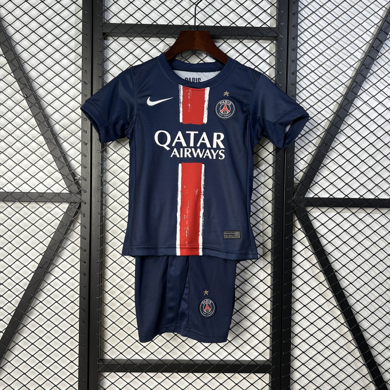 KIDS Paris Saint-Germain Home 2025 Champion Season Football Jersey Sports Shirt