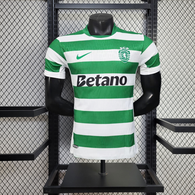 Player Sporting Lisbon Home 2025/2026 New Season Football Jersey Sports Shirt