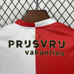 Kids Kit Feyenoord Rotterdam Home 2025/2026 New Season Football Jersey Sports Shirt