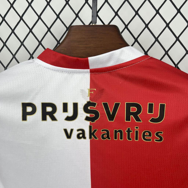 Kids Kit Feyenoord Rotterdam Home 2025/2026 New Season Football Jersey Sports Shirt