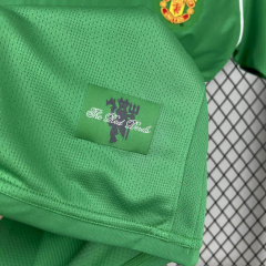 Retro Manchester United Green Goalkeeper 2007/08 Season Football Jersey Sports Shirt