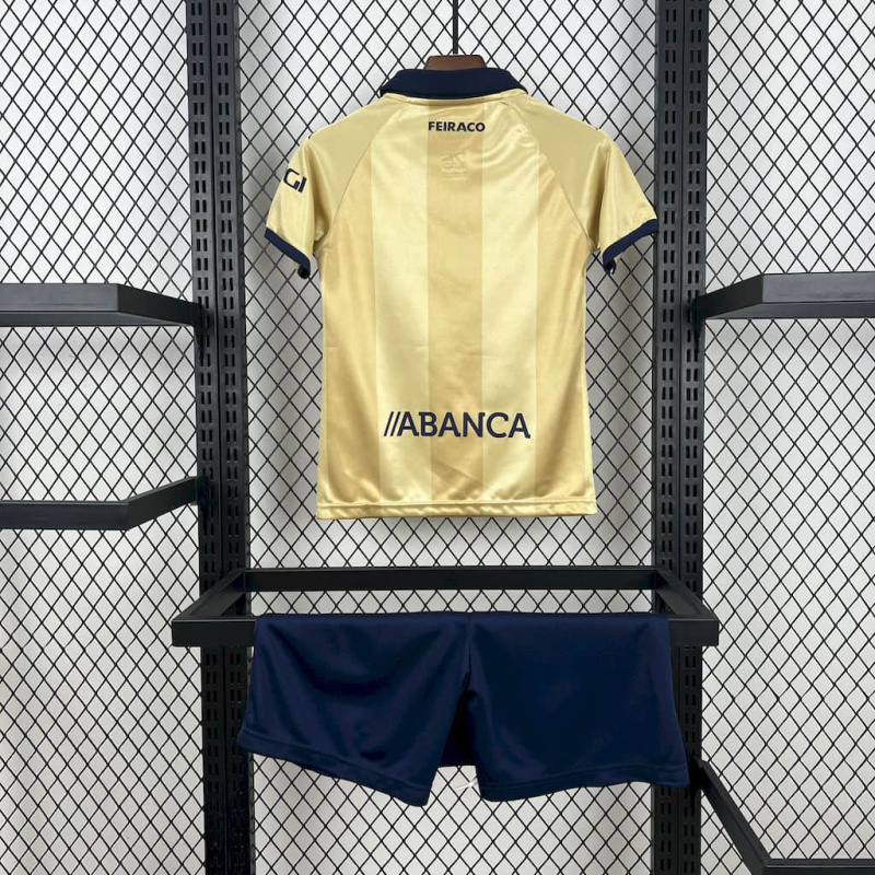 Kids Kit Deportivo de La Coruna 25th Anniversary Edition 2025/2026 New Season Football Jersey Sports Shirt