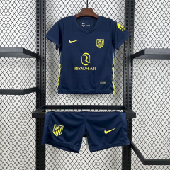 Kids Kit Atletico Madrid Away 2025/2026 New Season Football Jersey Sports Shirt